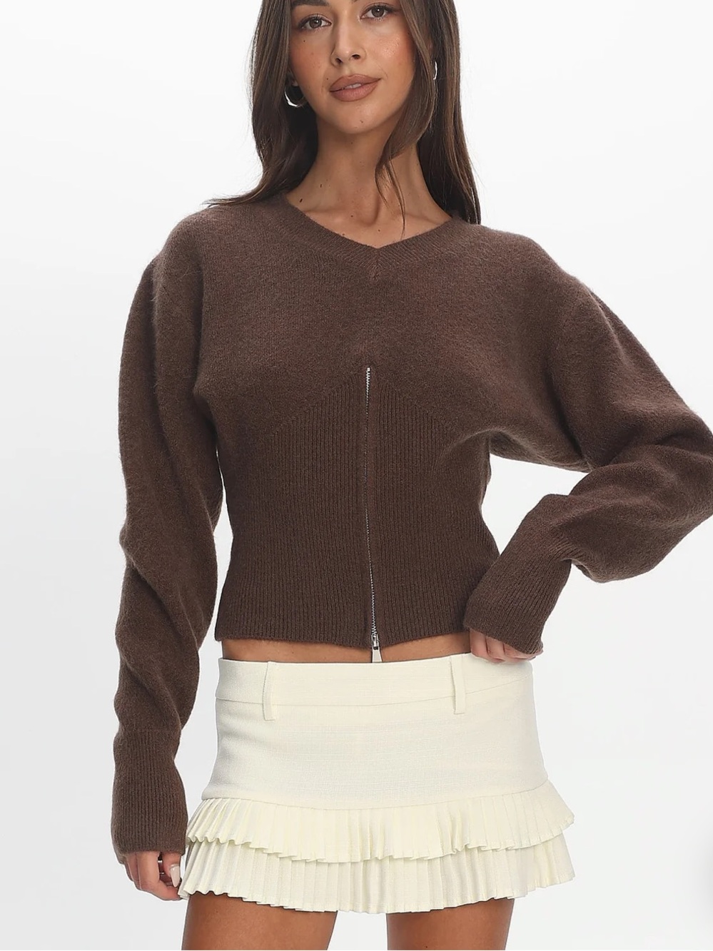 LIONESS Double Ruffle Mini Skort - Picture 2 of 4